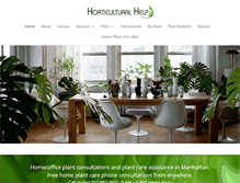 Tablet Screenshot of horticulturalhelp.com